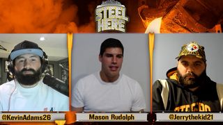 Pittsburgh Steelers Polarizing QB Mason Rudolph With The Truth About His Frosty Relationship With Ben Roethlisberger (Mason Rudolph). Photo by Steel Here Podcast